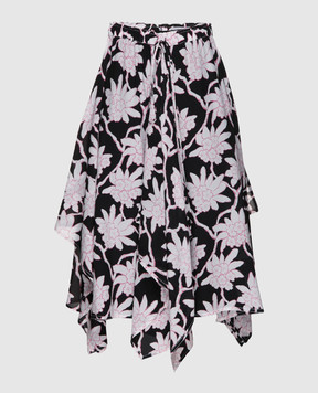 Valentino Black wool and silk skirt PB3RA3A03Q1