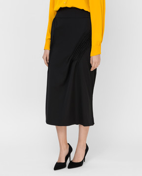 NINA RICCI Black wool skirt 20PCJU010WV0241
