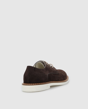 Stefano Ricci Children's suede derbies YRU04G840SD