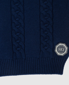Stefano Ricci Patterned cashmere baby sweater YAK6S05G01F6SA04