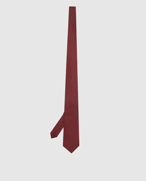 Stefano Ricci Red silk tie in pattern pattern CH41029