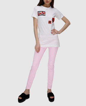 Dondup Pink jeans with pockets P907CS067DPTD