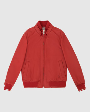 Stefano Ricci Children's red leather bomber jacket YDJ92001005110