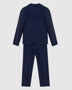 Stefano Ricci Checked wool and silk children's suit Y1SF732900CO02HC
