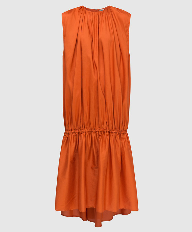 toteme orange dress TOTEME Cocoon Tank Dress | Orange