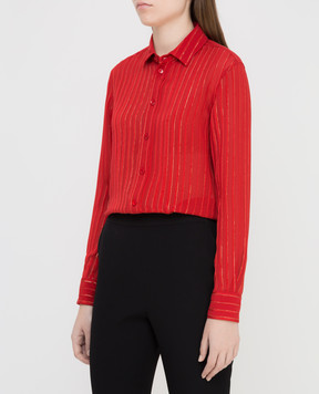 Saint Laurent Red silk blouse 395733