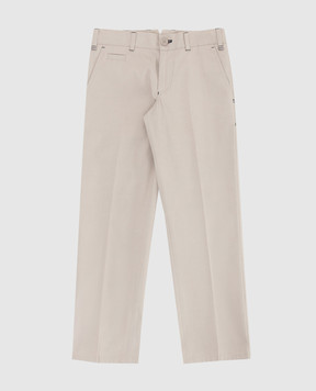 Stefano Ricci Children's light beige trousers YAT8200010VAL011