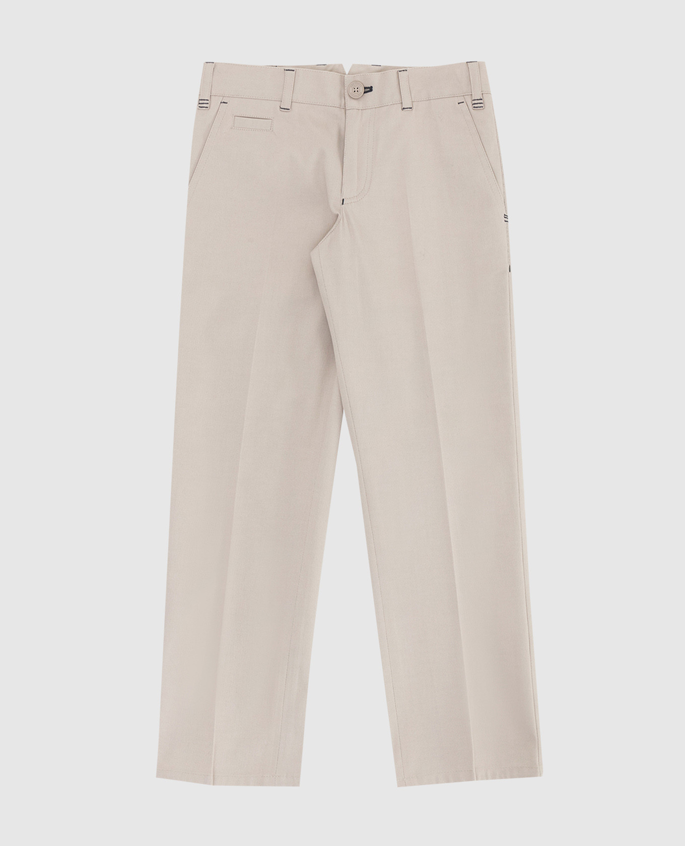 Children's light beige trousers stefano ricci