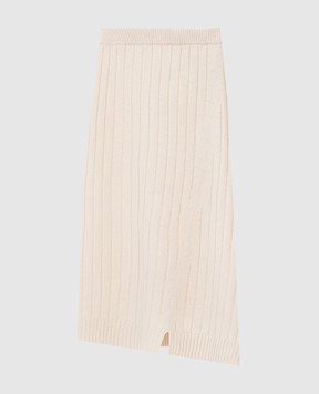 The Row Dejan asymmetric cashmere skirt 5782Y120