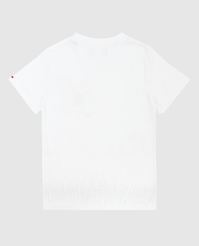 Stefano Ricci Children's white t-shirt with embroidery YNH84001LD803
