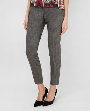 Saint Laurent Gray wool and mohair trousers 502533Y083S