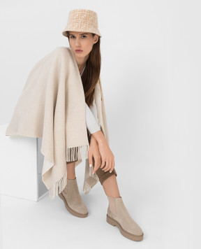 Fendi Panama in wool and silk in FF motif FXQ813AALR