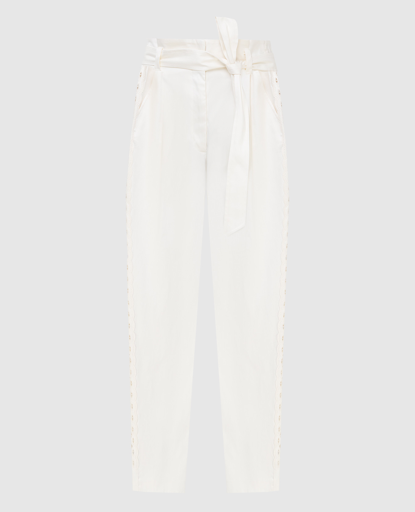 

Light beige trousers with stripes Twinset