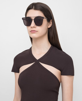 Bottega Veneta Thin frame sunglasses BV0140S30001684