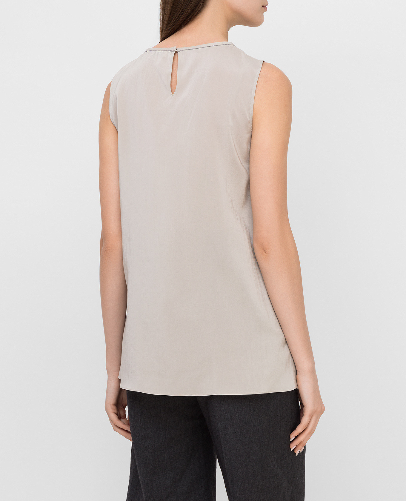 Silk top with chain Brunello Cucinelli 4