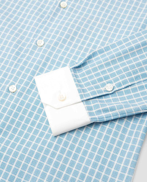 Stefano Ricci Children's blue checked shirt YC002316LJ1655