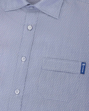 Stefano Ricci Children's light blue shirt in a pattern YC002672LJ1652