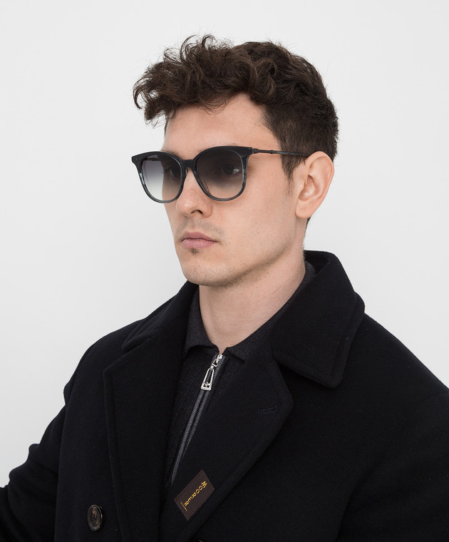 NWT Bottega Veneta Graphite Gradient Unisex Sunglasses BV0132S30001672 Bottega Veneta - Graphite Gradient Sunglasses  main image 2