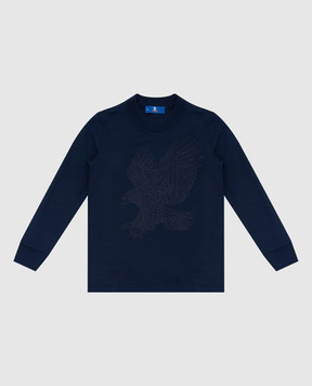 Stefano Ricci Children's printed wool longsleeve KY01000G01Y18499