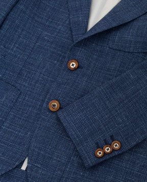Stefano Ricci Children's blue wool and cashmere blazer Y1RSGD2SP1HC4200