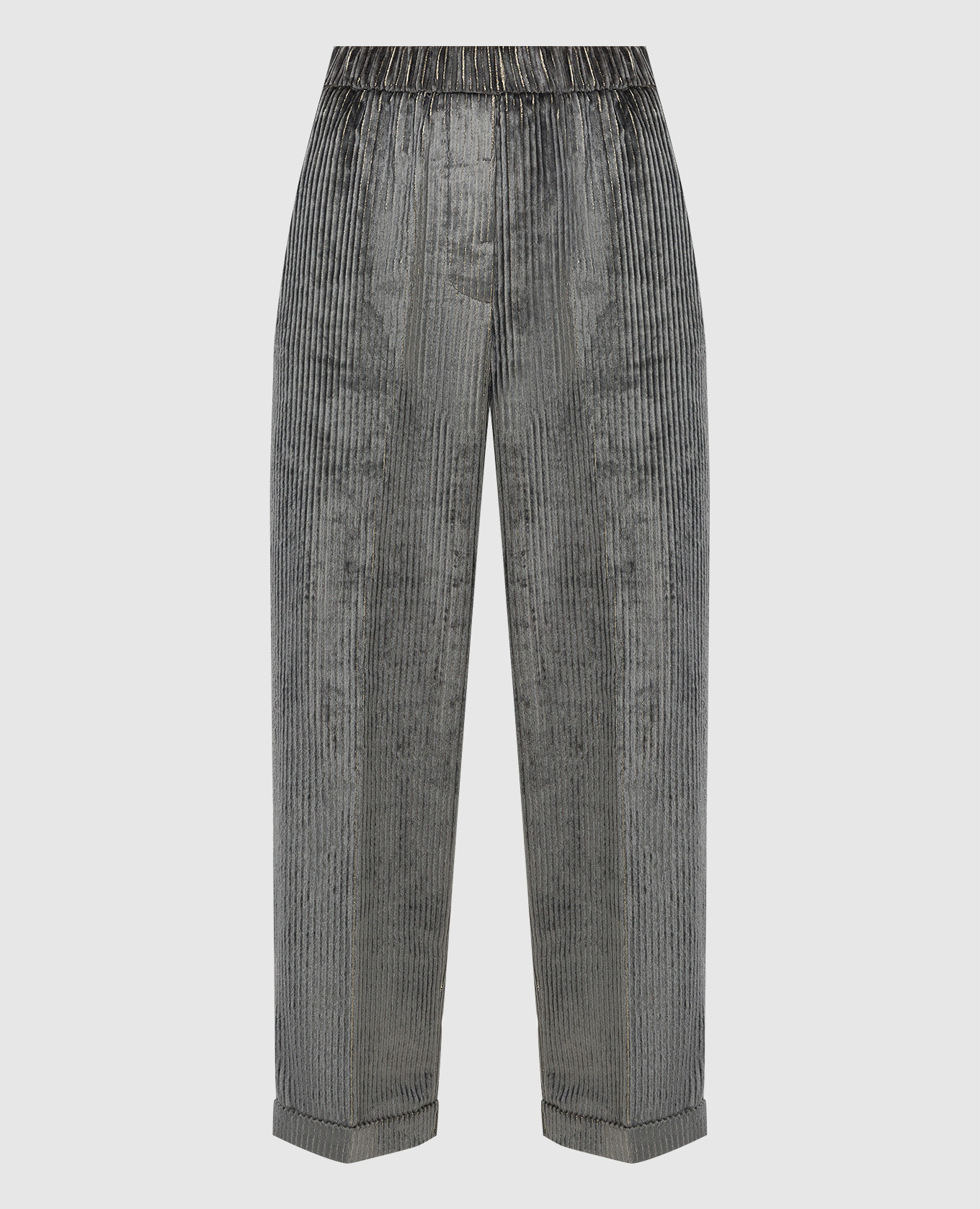 

Velvet culottes with lurex Peserico, Grey