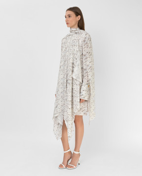 Fendi Silk shirt dress in FF Karligraphy pattern FDB658AHLJ