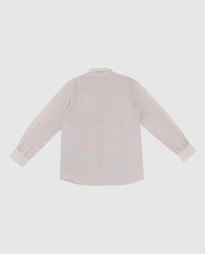 Stefano Ricci Children's beige striped shirt YC002674L1667