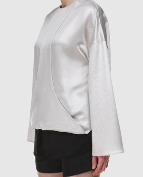 Valentino Silver long sleeve blouse PB0AE2R53VF