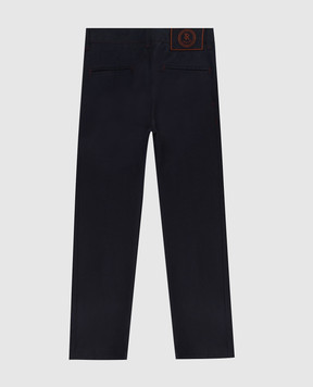 Stefano Ricci Children's dark blue trousers YUT6400021CTC800