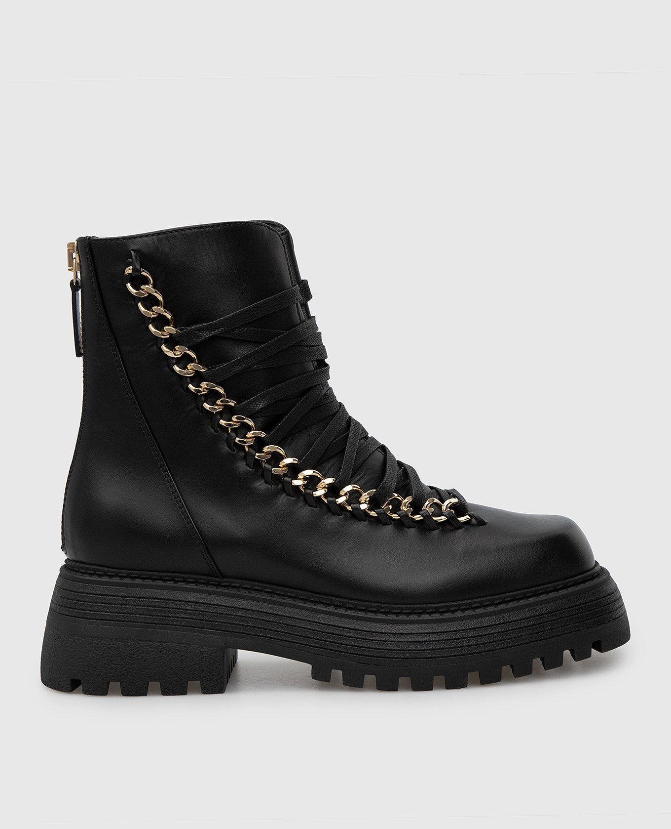 

Ines black leather boots Alevi Milano