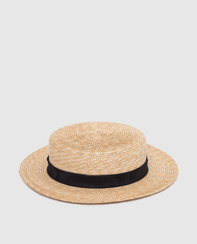 Stefano Ricci Children's hat with weave and emblem YVF6312PHC3618
