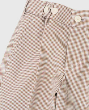 Stefano Ricci Checked wool trousers for children Y3T0950000160509
