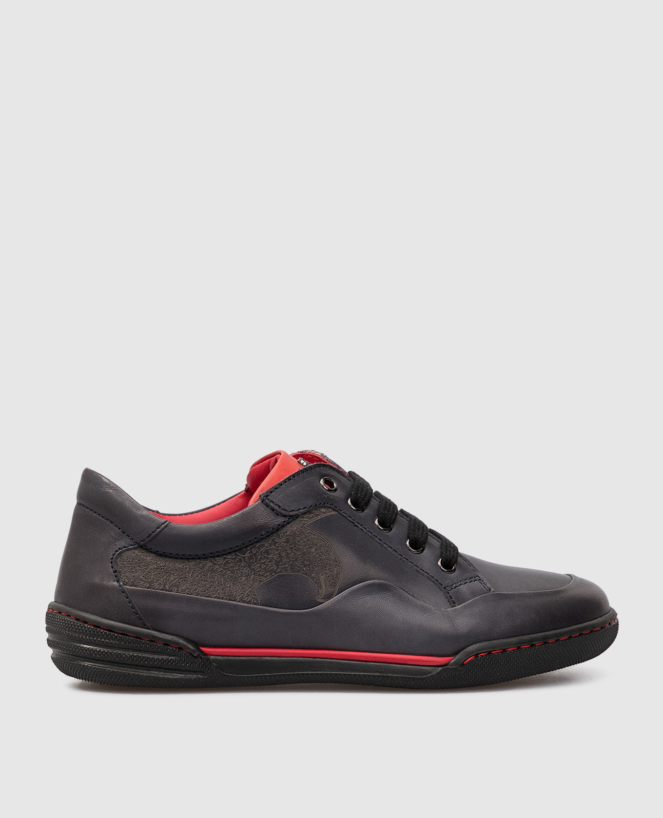 Children's patterned leather sneakers stefano ricci
