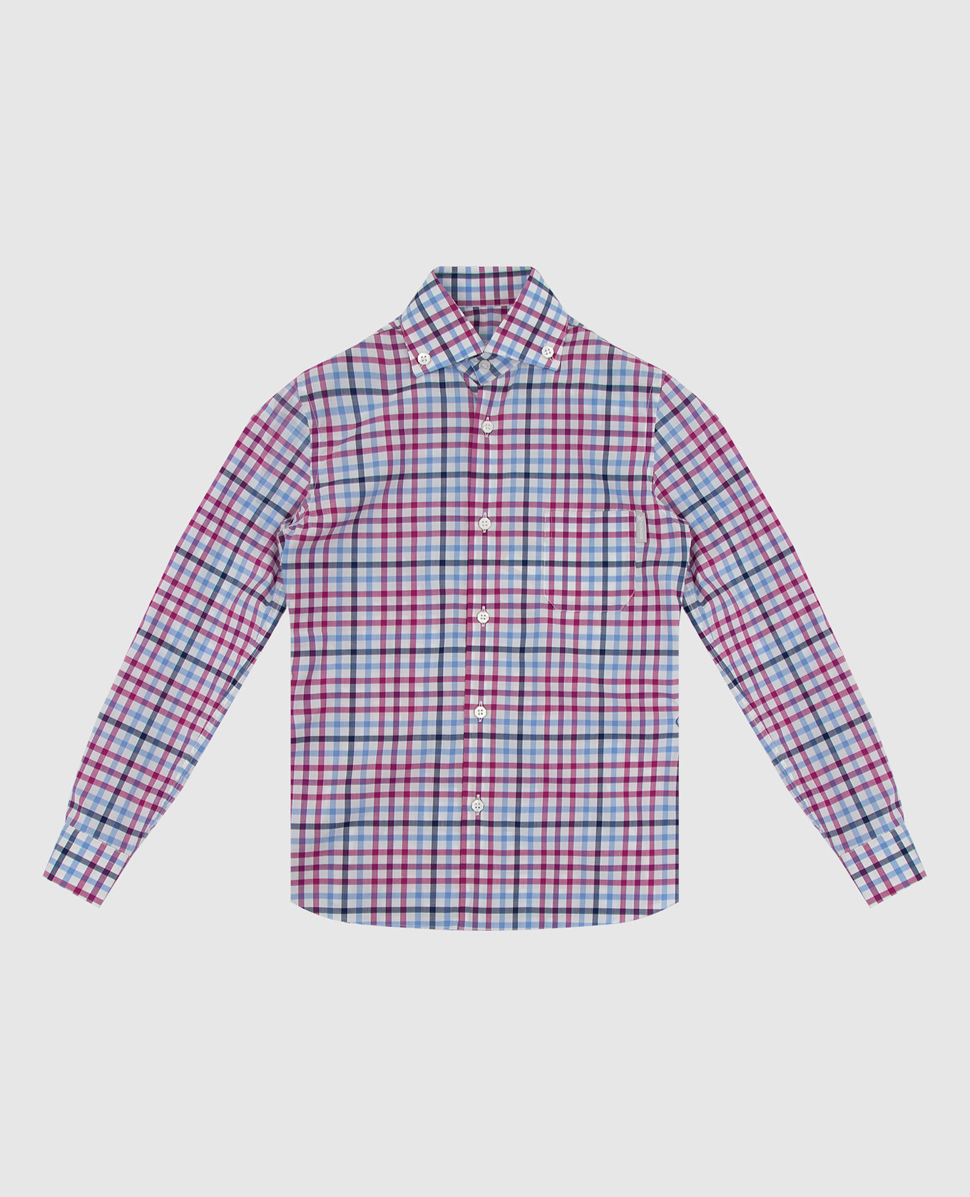 

Children's raspberry checked shirt Stefano Ricci, Pink