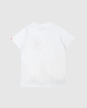 Stefano Ricci Children's white t-shirt with embroidery YNH84001PS803