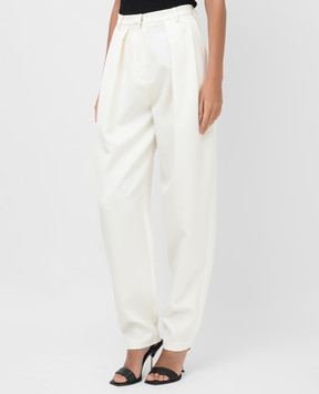 Magda Butrym Pintucked wool banana trousers 104820