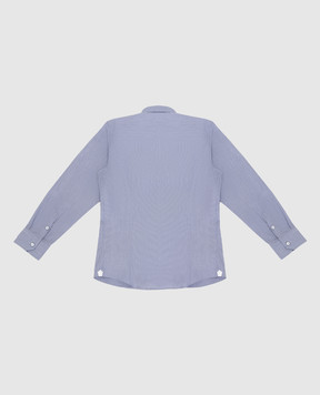 Stefano Ricci Children's light blue shirt in a pattern YC002672LJ1652