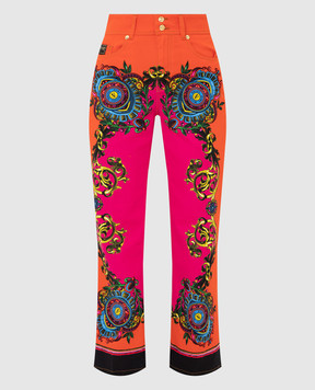 Versace Jeans Couture Regalia print jeans 71HAB5TLES009054