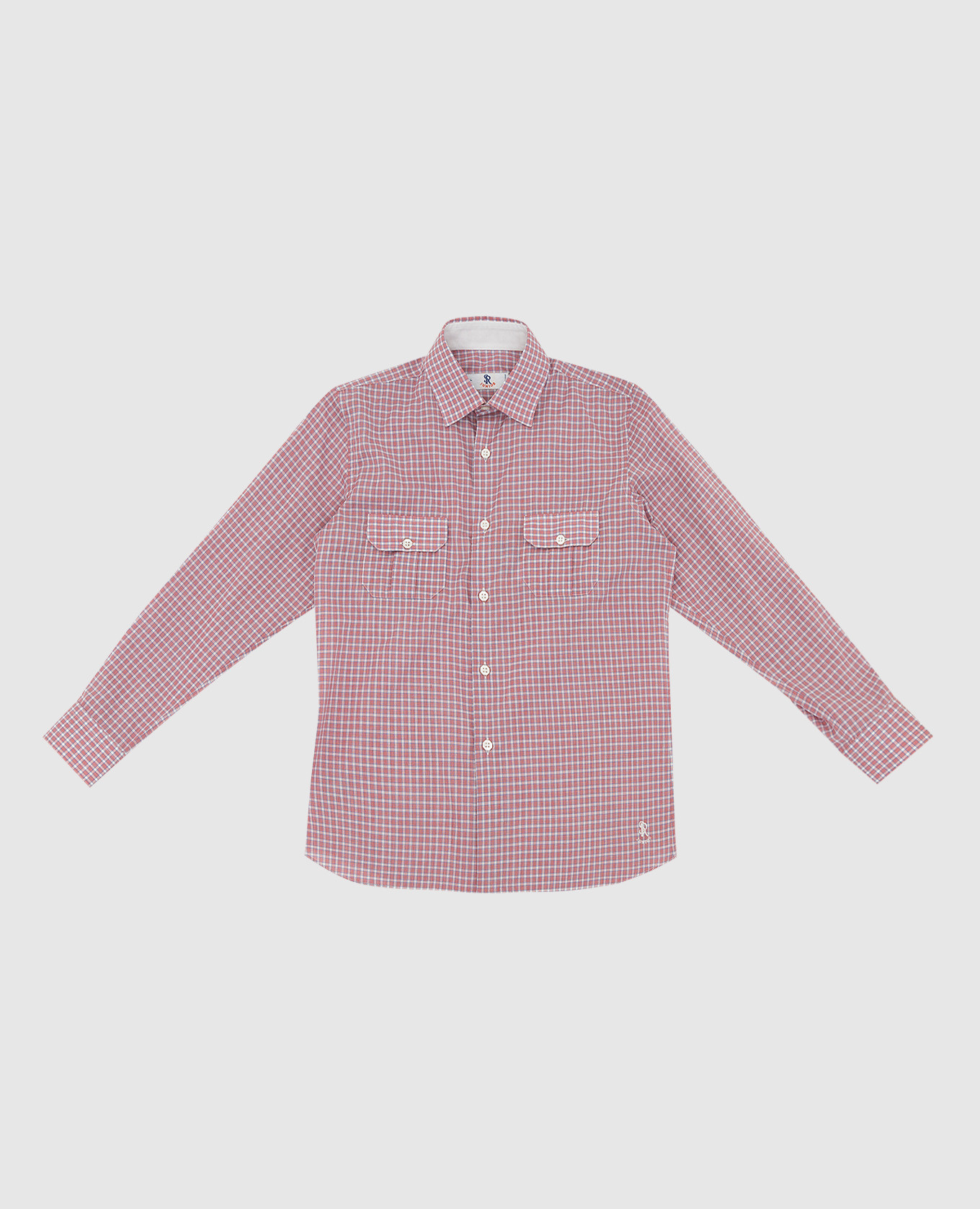 Children's checkered shirt stefano ricci