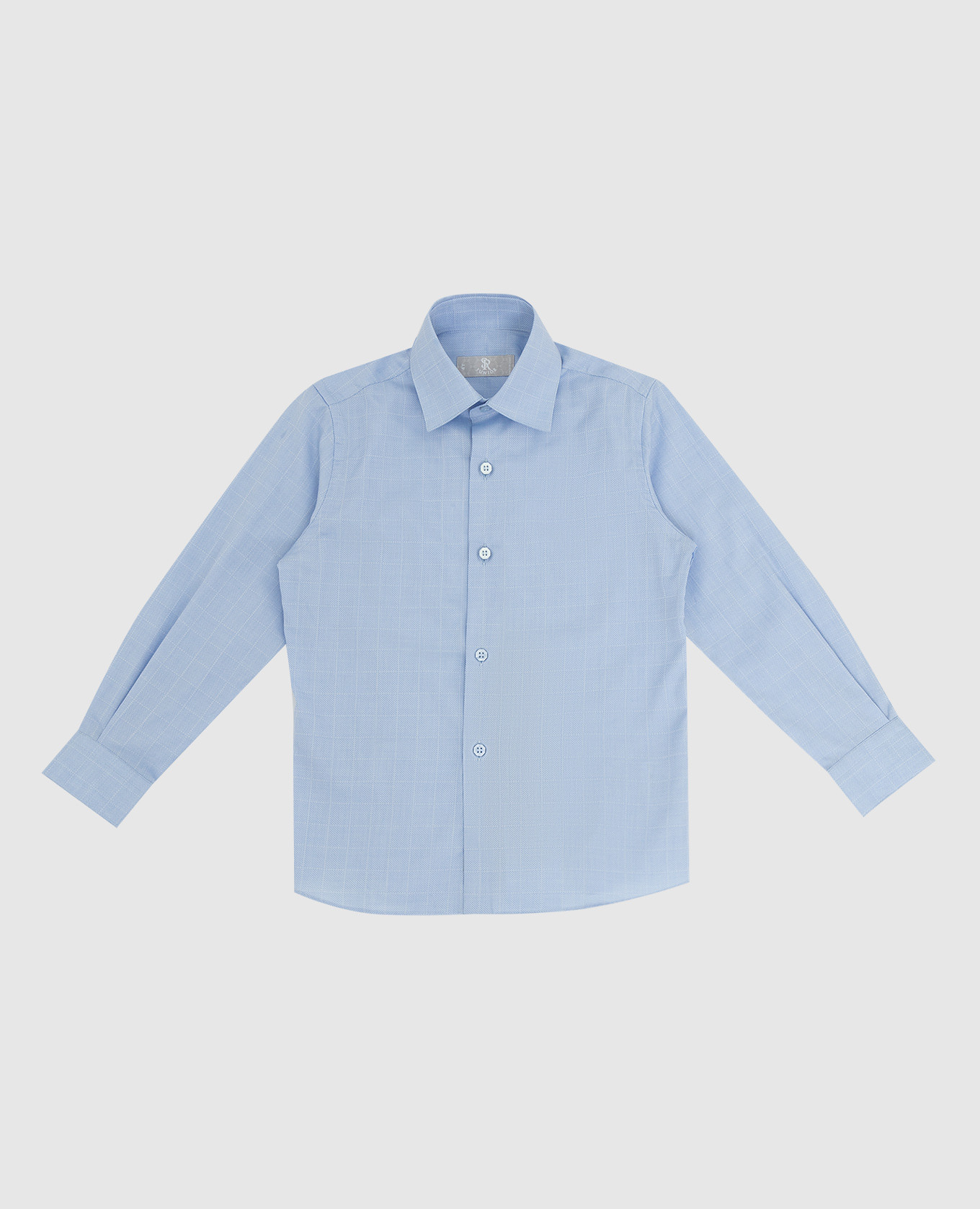 Checked jacquard shirt for children stefano ricci