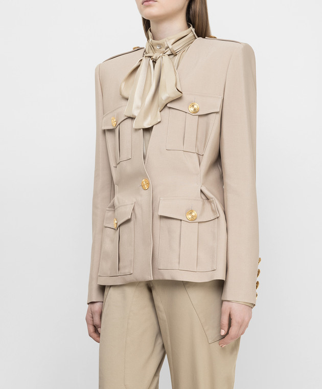 ALEXANDRE VAUTHIER - Beige jacket 211JA1350 - shop with