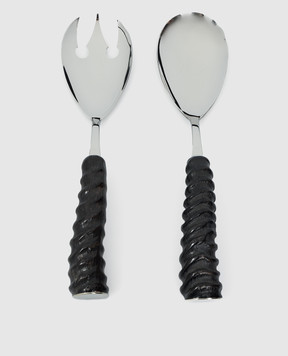 Lorenzi MIlano Oryx horn salad cutlery set 701211