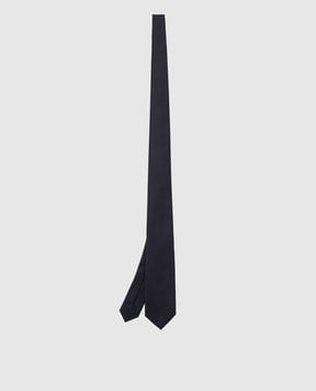 Stefano Ricci Children's silk navy blue patterned tie YCCX94102