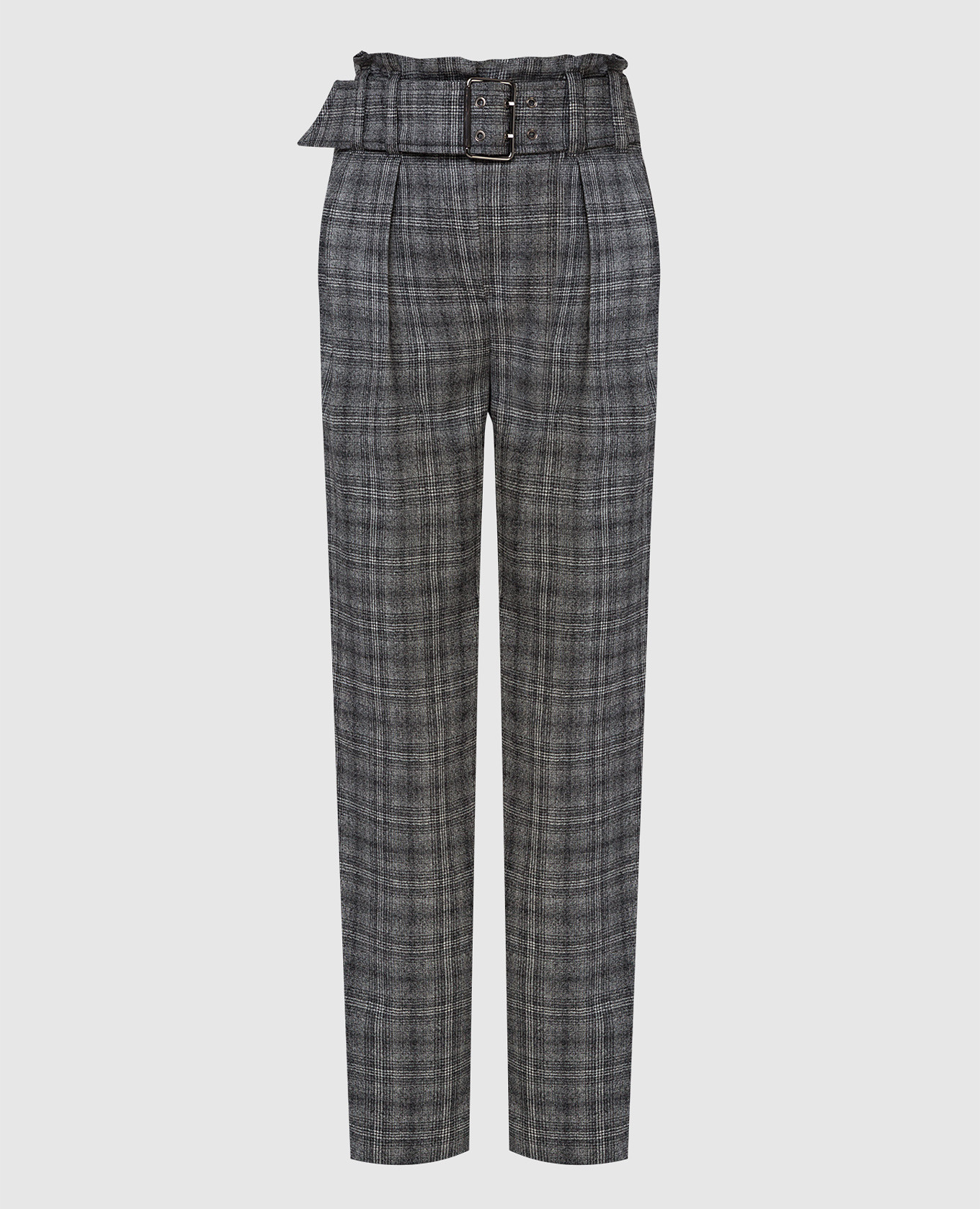 

Checked wool trousers Brunello Cucinelli, Grey