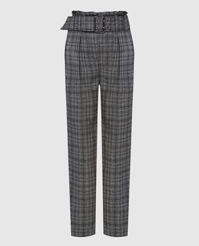 Brunello Cucinelli Checked wool trousers MP020P7752