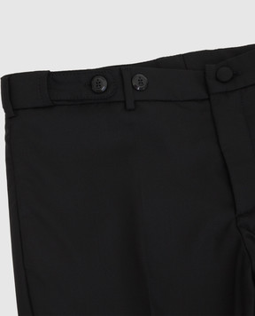 Stefano Ricci Children's black wool trousers Y1T0950000160509
