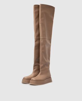 Gia Borghini Rosie Beige 10 Over The Knee Boots ROSIE10E27