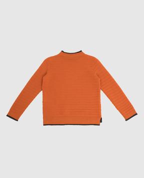 Stefano Ricci Children's orange cashmere jumper K808007G01Y16487