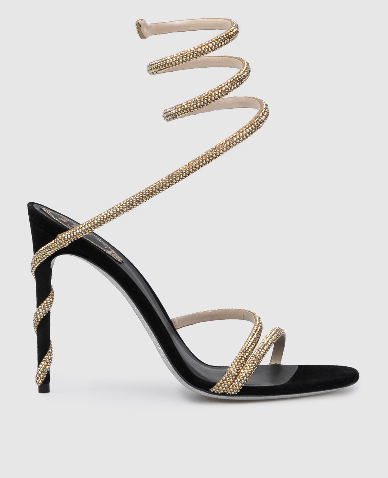 サンダル・ミュール Rene Caovilla Rene Caovilla Sandals Black Jeweled MARGOT BLACK JEWEL SANDALS SNAKE | Rene Caovilla®