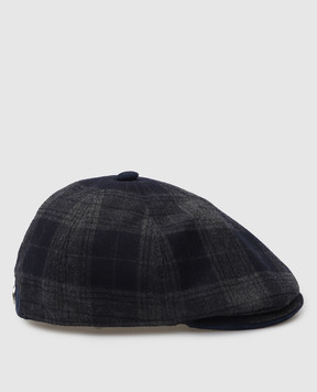 Stefano Ricci Children's plaid wool cap YVF2019PW804SD
